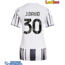 Juventus Jonathan David #30 Replica Home Shirt Ladies 2025-26 Short Sleeve